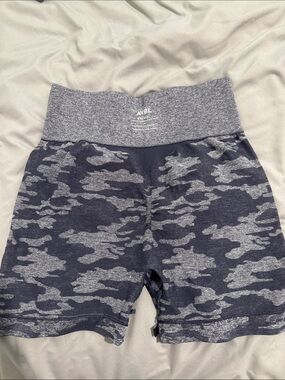 AYBL Navy and Gray Camo Leggings Shorts